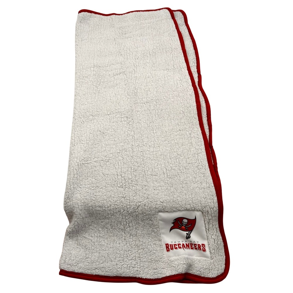 Northwest Tampa Bay Buccaneers NFL Sherpa Fleece Throw Blanket Red White